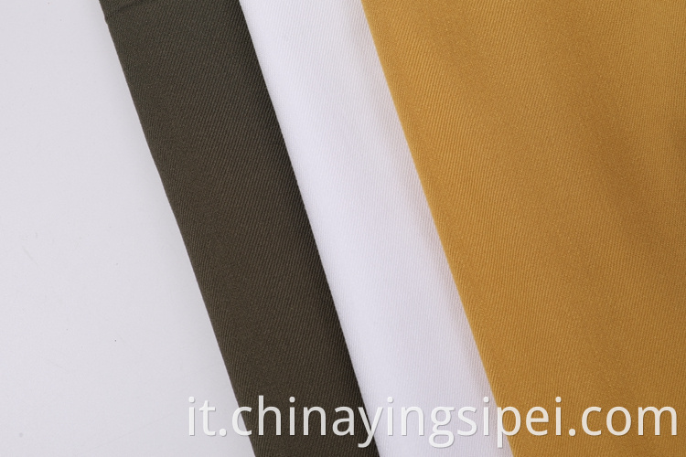 Esempi ecologici ecologici a 145 gsm di prezzo in tessuto twill tinto di rayon in vendita